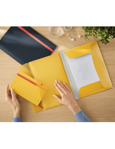 CARPETA 3 SOL. COSY MOBILE C/BOLS AMARILLO LEITZ 46190019 2