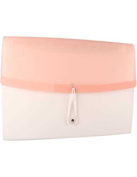 CARPETA ACORDEÓN DISEÑO CON 13 COMPARTIMENTOS COLOR DREAM ROSA TARIFOLD 511323