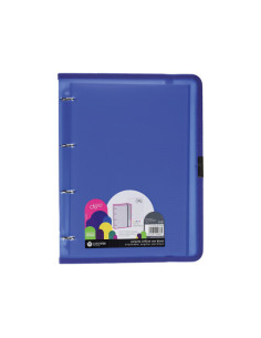 CARPETA ANILLA CARPEBLOCK POLIPROPILENO DUNE A4 100 HOJAS GOMA AZUL CARCHIVO 12377450 2