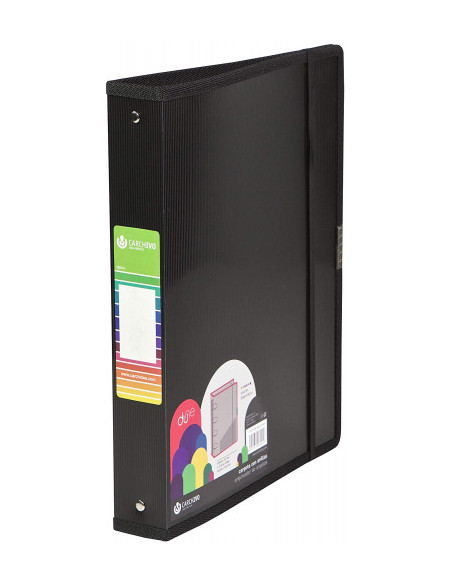 CARPETA ANILLAS POLIPROPILENO DUNE A4+ 4/40MM GOMA NEGRO CARCHIVO 12371406