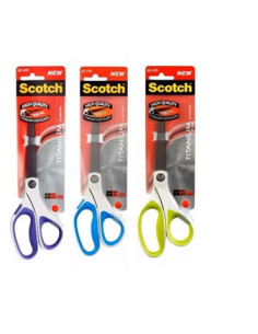 BLISTER TIJERAS DE TITANIO 20CM 1458T-MIX  3M SCOTCH COLORES SURTIDOS 7000081640
