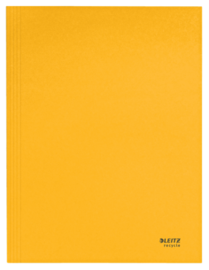 CARPETA CARTON 3 SOLAPAS A4 RECYCLE 100% AMARILLO LEITZ 39060015