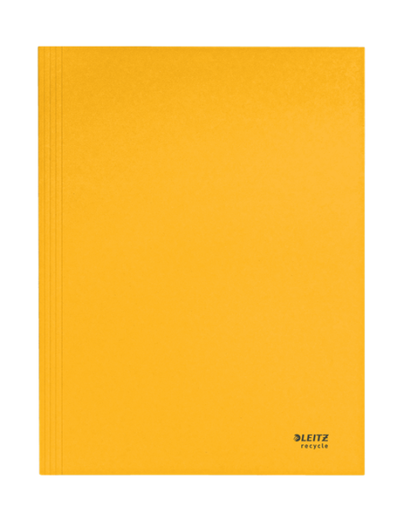 CARPETA CARTON 3 SOLAPAS A4 RECYCLE 100% AMARILLO LEITZ 39060015