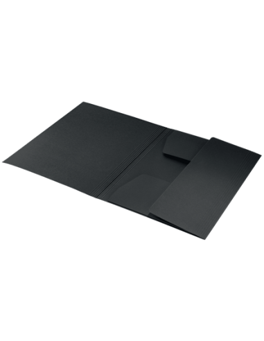CARPETA CARTON 3 SOLAPAS A4 RECYCLE 100% NEGRO...