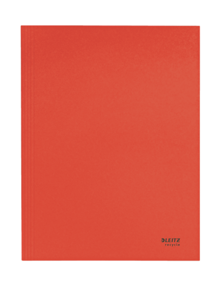 CARPETA CARTON 3 SOLAPAS A4 RECYCLE 100% ROJO LEITZ 39060025