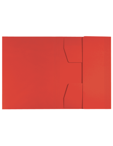 CARPETA CARTON 3 SOLAPAS A4 RECYCLE 100% ROJO...