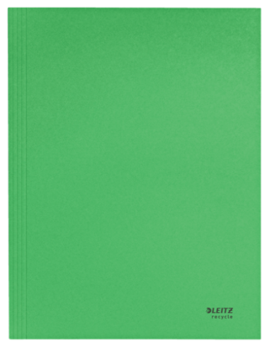 CARPETA CARTON 3 SOLAPAS A4 RECYCLE 100% VERDE LEITZ 39060055