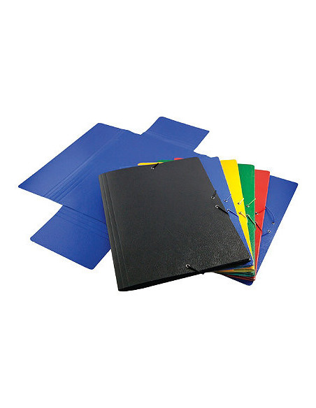 CARPETA CARTON COMPACTO GOFRADO Nº 8.FOLIO GOMA SOLAPA NEGRO MARIOLA 5285NE