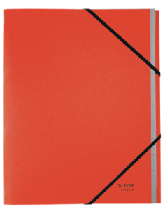 CARPETA CLASIFICADORA DE CARTON 12 POSICIONES A4 RECYCLE 100% ROJO LEITZ 39150025