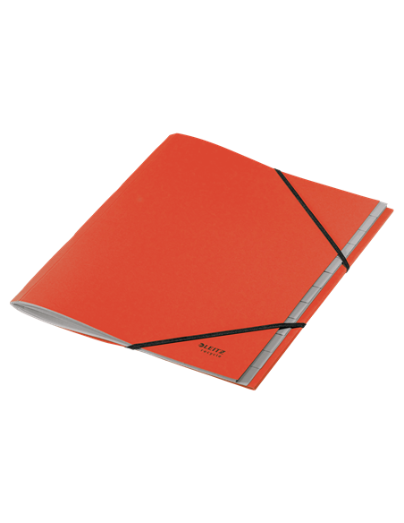 CARPETA CLASIFICADORA DE CARTON 12 POSICIONES A4 RECYCLE 100% ROJO LEITZ 39150025