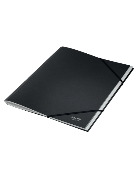 CARPETA CLASIFICADORA DE CARTON 6 POSICIONES A4 RECYCLE 100% NEGRO LEITZ 39140095