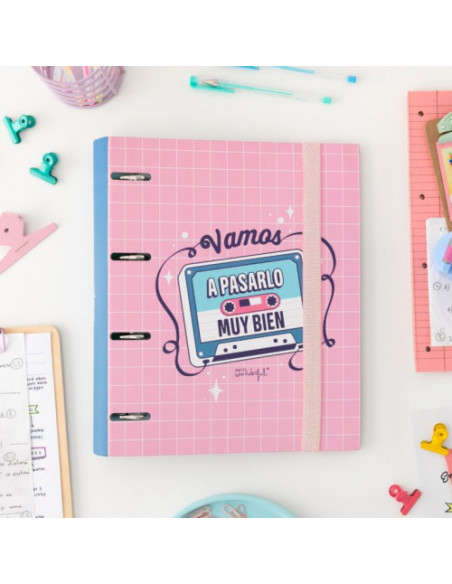 CARPETA CON ANILLAS - VAMOS A PASARLO MUY BIEN MR WONDERFUL