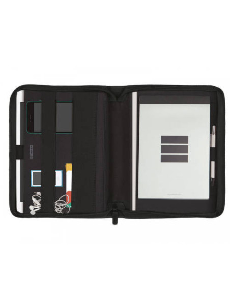 CARPETA CONGRESO PORTADOCUMENTOS CREMALLERA SERIE 00 A5 NEGRO J955 FINOCAM 5095260