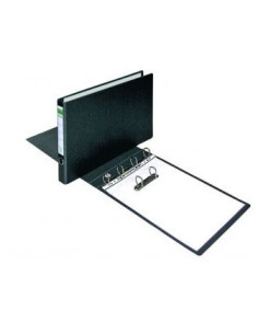 CARPETA DE ANILLAS CARTÓN COMPACTO A3 APAISADO 4X35 COLOR NEGRO ELBA 100580230