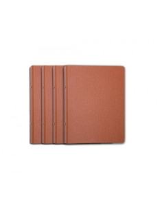 CARPETA ANILLAS REDONDAS CARTON GOFRADO FOLIO NATURAL 4-A-40 MM. Nº 12 CUERO REDONDA  MARIOLA 0184N