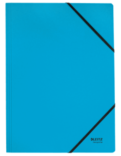 CARPETA DE CARTON CON GOMAS Y SIN SOLAPAS A4 RECYCLE 100% AZUL LEITZ 39080035