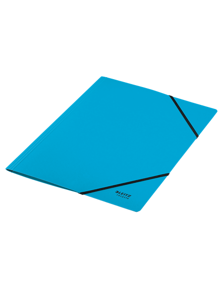 CARPETA DE CARTON CON GOMAS Y SIN SOLAPAS A4 RECYCLE 100% AZUL LEITZ 39080035