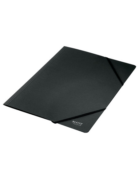 CARPETA DE CARTON CON GOMAS Y SIN SOLAPAS A4 RECYCLE 100% NEGRO LEITZ 39080095
