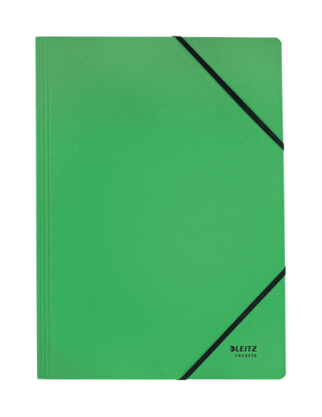 CARPETA DE CARTON CON GOMAS Y SIN SOLAPAS A4 RECYCLE 100% VERDE LEITZ 39080055 CARPETA DE CARTON CON GOMAS Y SIN SOLAPAS A4 RECYCLE 100% VERDE LEITZ 39080055