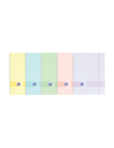 CARPETA DE FUNDAS ESPIRAL LIVE & GO TP A4 C/GOMA 30 FUNDAS - SURTIDO PASTEL OXFORD 400146218