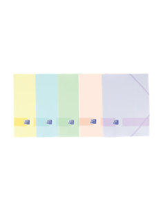 CARPETA DE GOMAS CON SOLAPAS LIVE & GO TP A4+ - SURTIDO PASTEL OXFORD 400146208