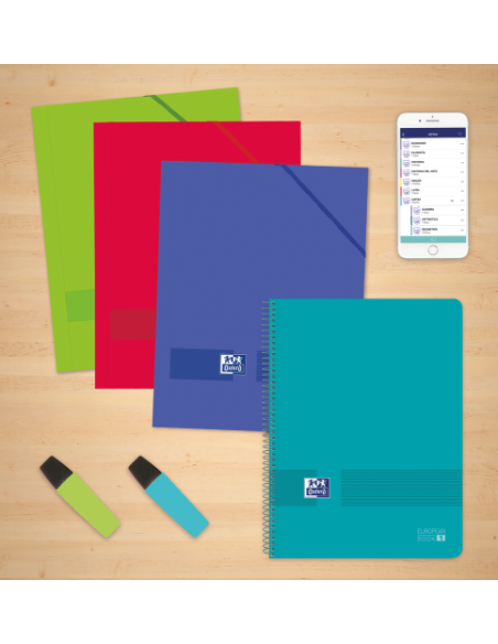 CARPETA DE GOMAS CON SOLAPAS LIVE & GO TP A4+ - SURTIDO VIVOS OXFORD 400146207