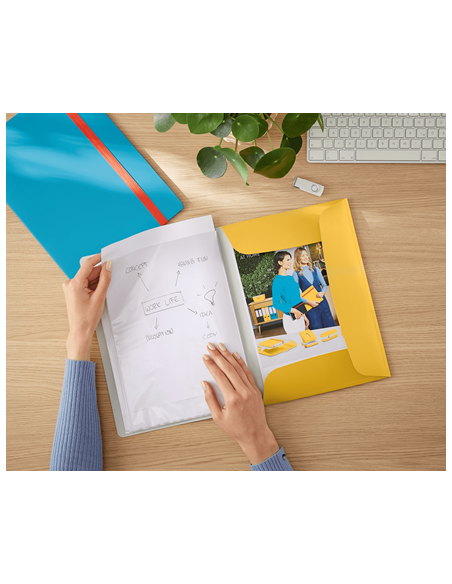 CARPETA FUNDAS COSY MOBILE PLUS AMARILLO LEITZ 46700019