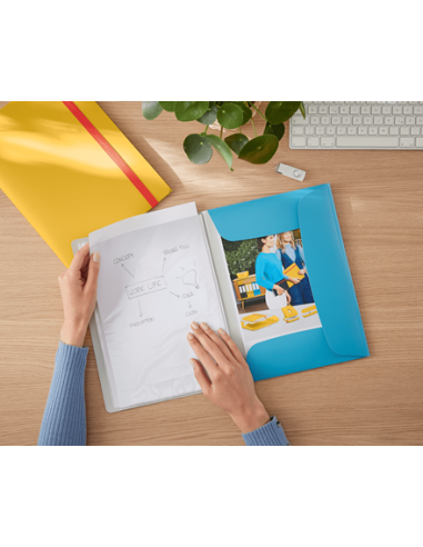 CARPETA FUNDAS COSY MOBILE PLUS AZUL LEITZ...