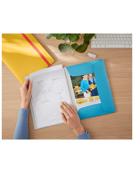 CARPETA FUNDAS COSY MOBILE PLUS AZUL LEITZ 46700061