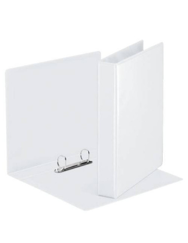 CARPETA PERSONALIZABLE PVC 2 BOLSILLOS ANILLAS 2-16 MM. FORMATO A4 COLOR BLANCO ESSELTE 49720