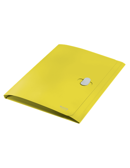 CARPETA POLIPROPILENO 3 SOLAPAS Y CIERRE BROCHE GIRATORIO A4 RECYCLE AMARILLO LEITZ 46220015