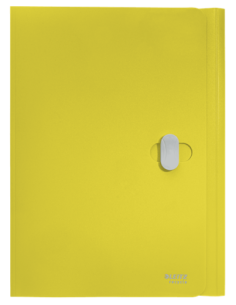 CARPETA POLIPROPILENO 3 SOLAPAS Y CIERRE BROCHE GIRATORIO A4 RECYCLE AMARILLO LEITZ 46220015 2