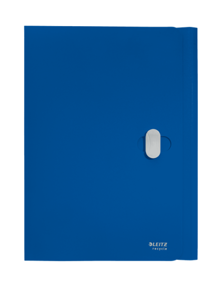 CARPETA POLIPROPILENO 3 SOLAPAS Y CIERRE BROCHE GIRATORIO A4 RECYCLE AZUL LEITZ 46220035