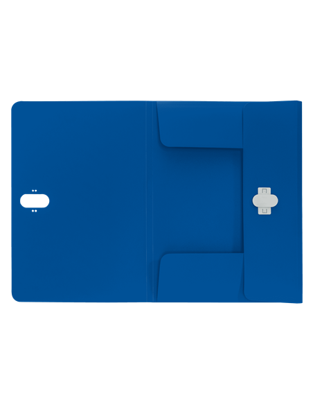CARPETA POLIPROPILENO 3 SOLAPAS Y CIERRE BROCHE GIRATORIO A4 RECYCLE AZUL LEITZ 46220035