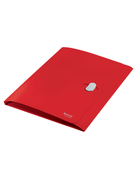 CARPETA POLIPROPILENO 3 SOLAPAS Y CIERRE BROCHE GIRATORIO A4 RECYCLE ROJO LEITZ 46220025
