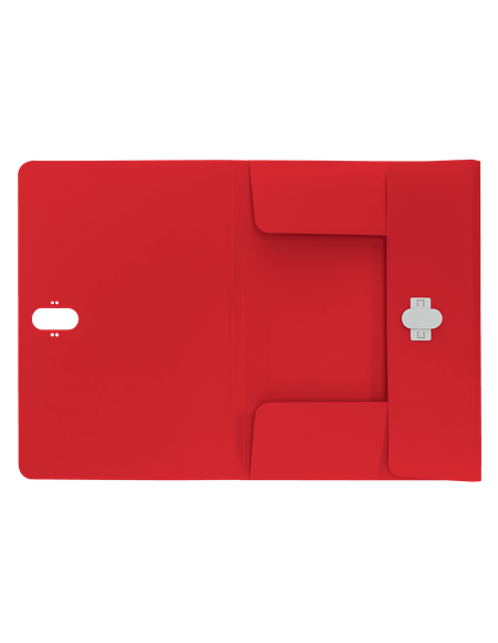 CARPETA POLIPROPILENO 3 SOLAPAS Y CIERRE BROCHE GIRATORIO A4 RECYCLE ROJO LEITZ 46220025