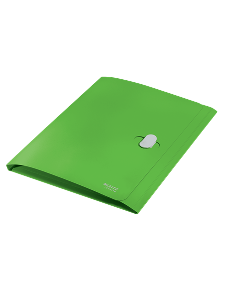 CARPETA POLIPROPILENO 3 SOLAPAS Y CIERRE BROCHE GIRATORIO A4 RECYCLE VERDE LEITZ 46220055