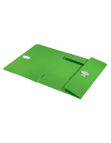 CARPETA POLIPROPILENO 3 SOLAPAS Y CIERRE BROCHE GIRATORIO A4 RECYCLE VERDE LEITZ 46220055