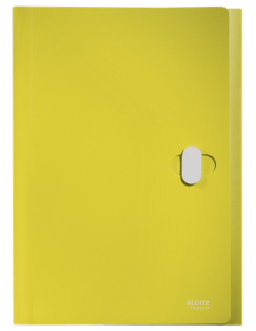 CARPETA POLIPROPILENO ACORDEON 5 POSICIONES+BOLSILLO FRONTAL BROCHE GIRATORIO A4 RECYCLE AMARILLO LEITZ 46240015 2