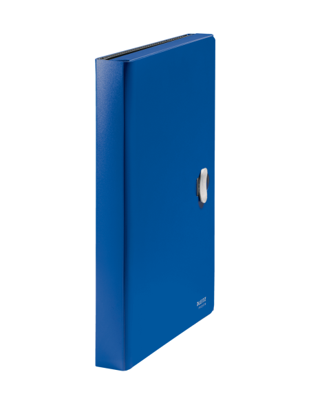 CARPETA POLIPROPILENO ACORDEON 5 POSICIONES+BOLSILLO FRONTAL BROCHE GIRATORIO A4 RECYCLE AZUL LEITZ 46240035