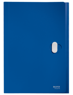 CARPETA POLIPROPILENO ACORDEON 5 POSICIONES+BOLSILLO FRONTAL BROCHE GIRATORIO A4 RECYCLE AZUL LEITZ 46240035 2
