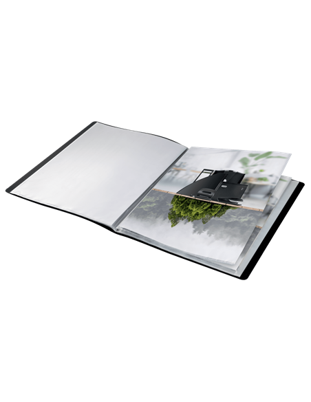 CARPETA POLIPROPILENO CON 40 FUNDAS A4 RECYCLE NEGRO LEITZ 46770095