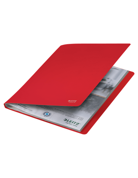CARPETA POLIPROPILENO CON 40 FUNDAS A4 RECYCLE ROJO LEITZ 46770025