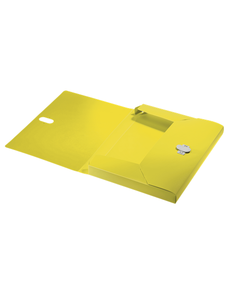 CARPETA POLIPROPILENO DE PROYECTOS 38MM Y CIERRE BROCHE GIRATORIO A4 RECYCLE AMARILLO LEITZ 46230015