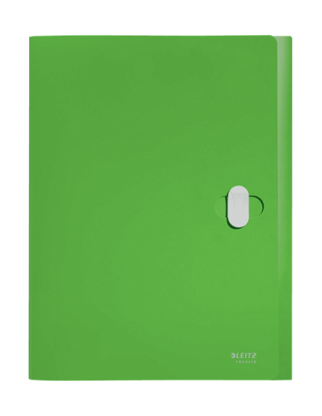 CARPETA POLIPROPILENO DE PROYECTOS 38MM Y CIERRE BROCHE GIRATORIO A4 RECYCLE VERDE LEITZ 46230055