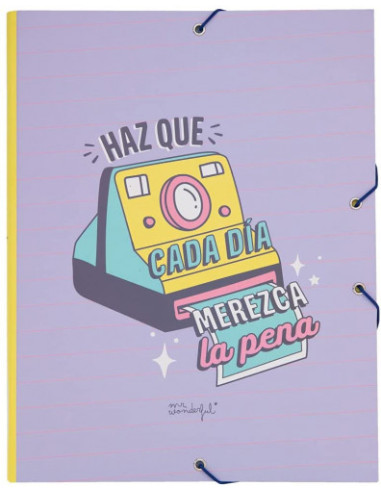 CARPETA SEPARADORA - HAZ QUE CADA DÍA MEREZCA LA PENA MR WONDERFUL WOA11105ES