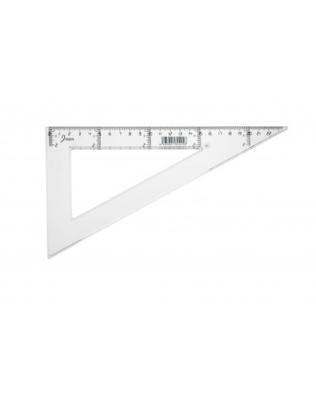 CARTABON TRANSPARENTE EN PLASTICO INYECTADO GRADUADO Y BISELADO 25 CM. FAIBO 41325