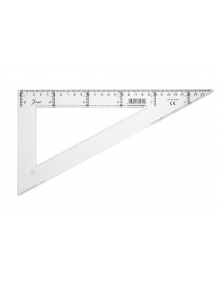 CARTABON TRANSPARENTE EN PLASTICO INYECTADO GRADUADO Y BISELADO 30 CM. FAIBO 41330