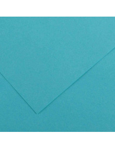 PAQUETE 25 HOJAS CARTULINA IRIS 50X65 185G AZUL TURQUESA GUARRO CANSON C200040236
