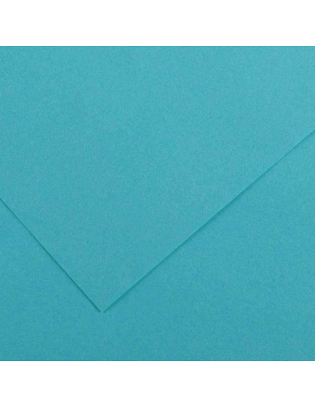 PAQUETE 25 HOJAS CARTULINA IRIS 50X65 185G AZUL TURQUESA GUARRO CANSON C200040236